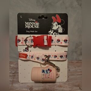Disney Minnie Mouse Dog Walk Set - Red and Pink